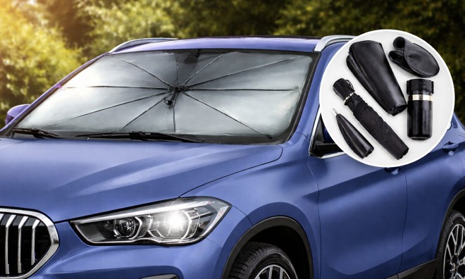 Szélvédő napvédő esernyő autóhoz