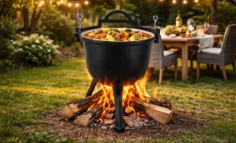 Kerti öntöttvas bogrács