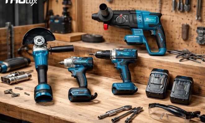 THO 4 részes akkus szerszámkészlet