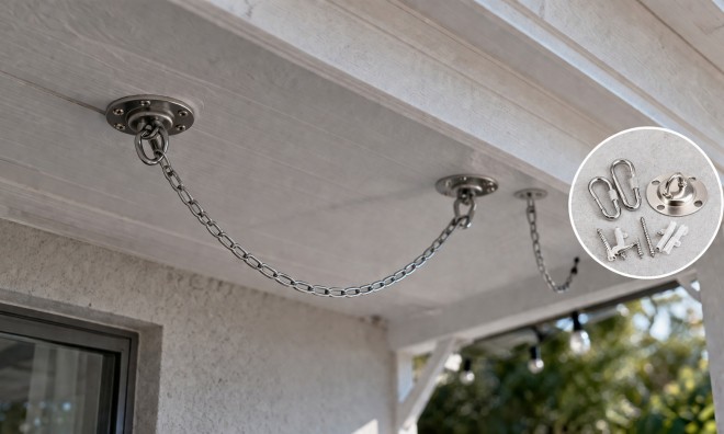 Mennyezeti rögzítés függőágyhoz