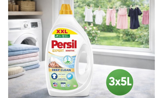 Persil Sensitive Mosógél 3x5L Pack
