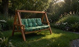 Pálmaleveles hintaágy párna szett