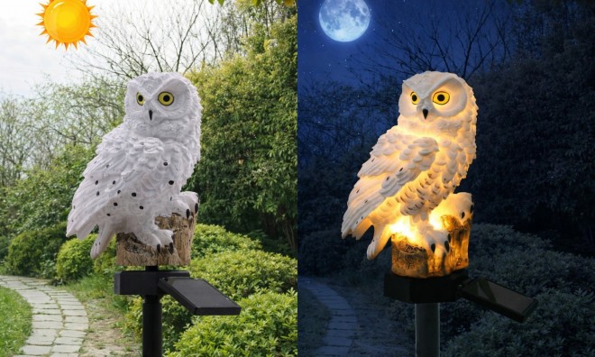 Bagoly alakú kültéri lámpa