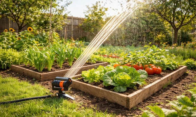 Oszcilláló kerti locsoló 16 fúvóka