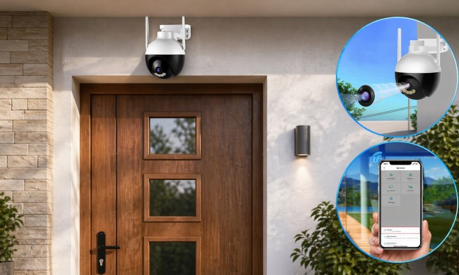 Ultra HD 4K, 5X zoom Wifi IP kamera