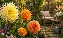 5db Dahlia virághagyma