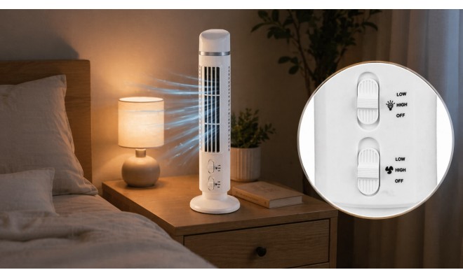 2 fokozatú Oszlopventilátor