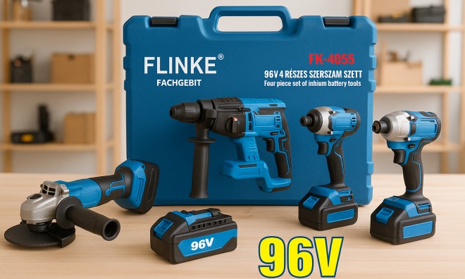 FLINKE 96V 4 részes szerszám szett