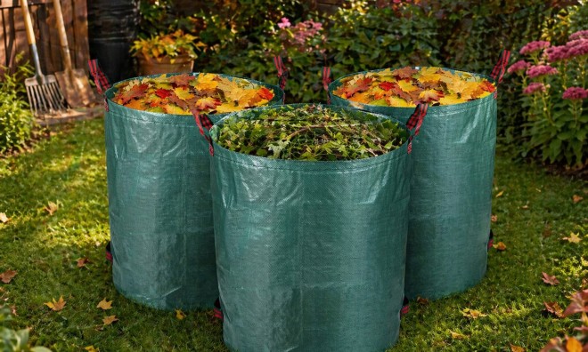 3x300l Szőtt kerti levélzsák