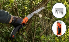 Összecsukható kerti ágfűrész 18 cm
