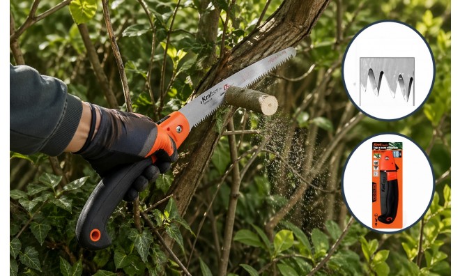 Összecsukható kerti ágfűrész 18 cm