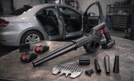 2in1 Légfúvó és porszívó, 2 akkuval