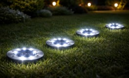 4db Kültéri napelemes LED lámpa 