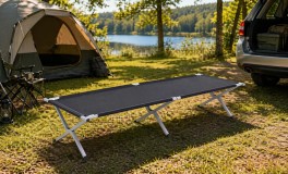 Összecsukható kempingágy 190×62 cm