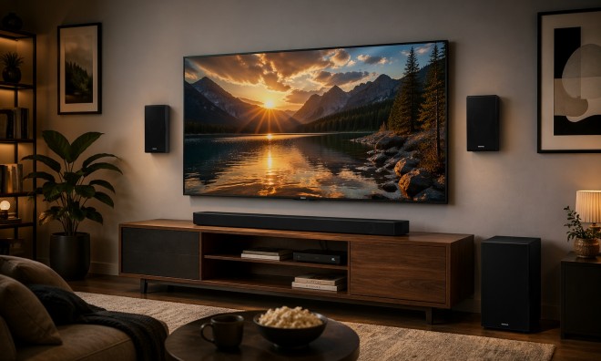Samsung soundbar mélynyomóval