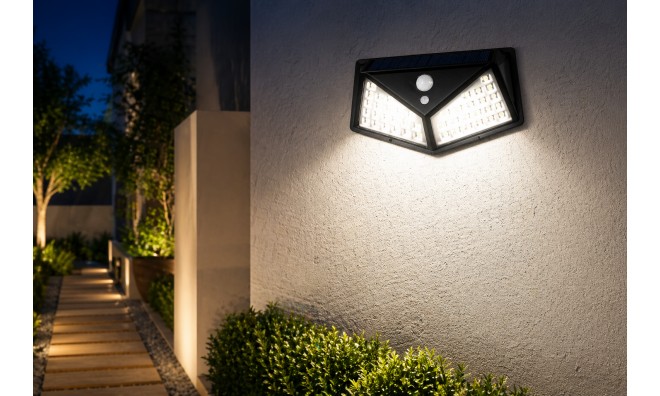 1+1Solar mozgásérzékelős fali lámpa