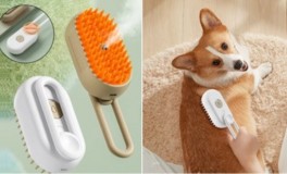 Masszázs gőzkefe - kutya, macska