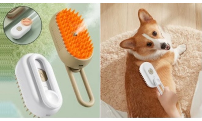 Masszázs gőzkefe - kutya, macska