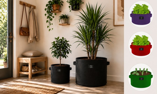 2db Filc növénytáska szett