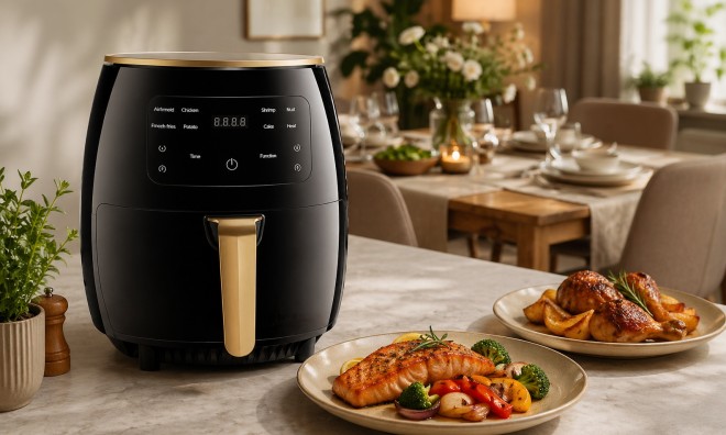 Kimiyo LCD kijelzős Air Fryer 6L
