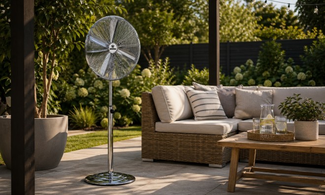 Orion álló fém ventilátor