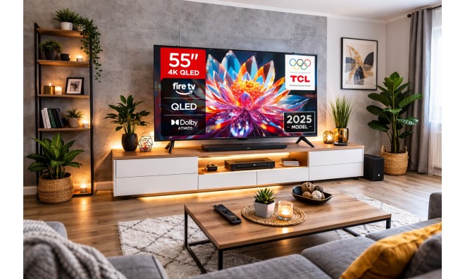 TCL 55'' QLED 4K Smart Tv