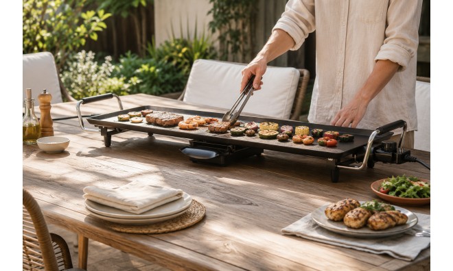 Teppanyaki elektromos asztali grill