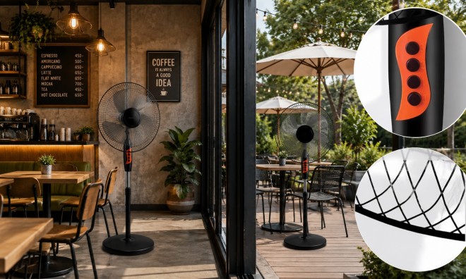 16'' Álló Ventilátor Szett 2 db