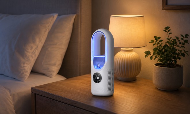 Lapát nélküli toronyventilátor