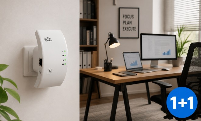 1+1 Szuper Erős WiFi Jelerősítő