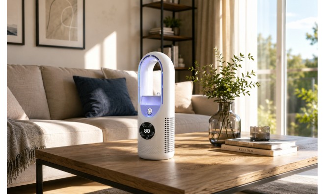Lapát nélküli toronyventilátor