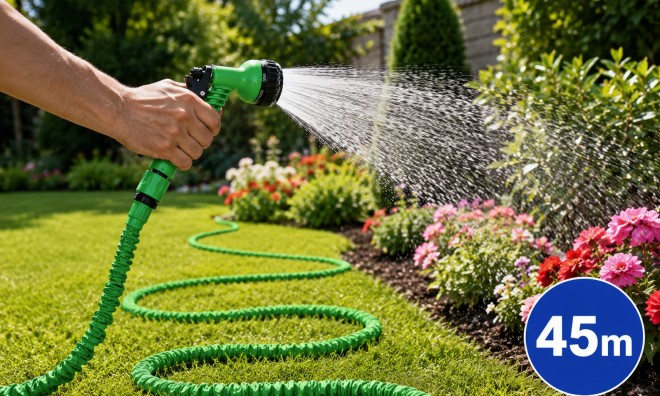 Csavarodásmentes locsolócső 45m