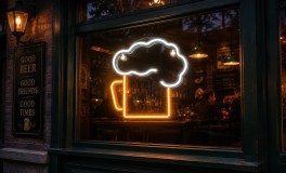Fali neon felirat - Bier