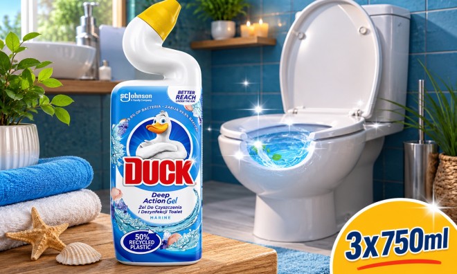 3x750ml Duck Deep WC Tisztító Gél