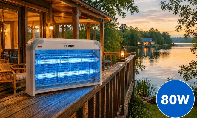 80W Elektromos Rovarirtó Lámpa 