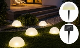 5db Grundig félgömb kerti LED lámpa