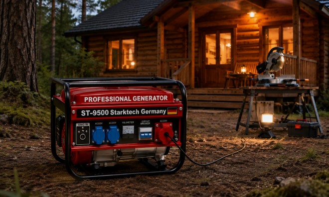 Brutális 9500W benzines generátor
