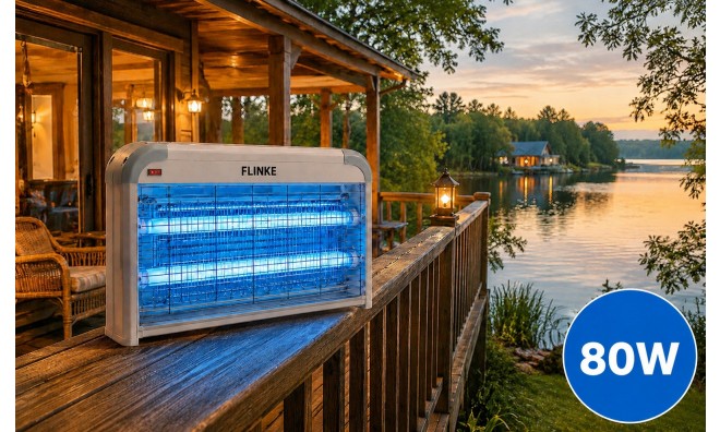 80W Elektromos Rovarirtó Lámpa 