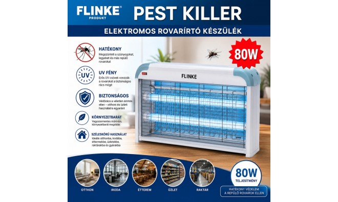 80W Elektromos Rovarirtó Lámpa  3