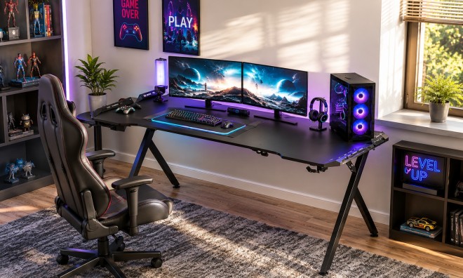 Dowinx RGB Gamer számítógépasztal