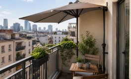 Ambience Félkör-Balkon napernyő