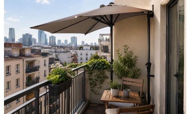 Ambience Félkör-Balkon napernyő