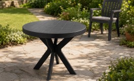 70 cm kerek műanyag kerti asztal