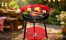 Kerek faszenes grillsütő