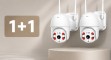 1+1 1080P WiFi IP Kamera 4+4 LED 2 - min