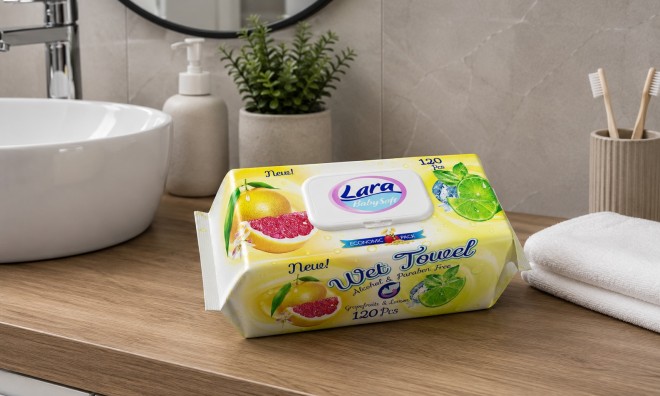 5x120 lapos Nedves Törlőkendő