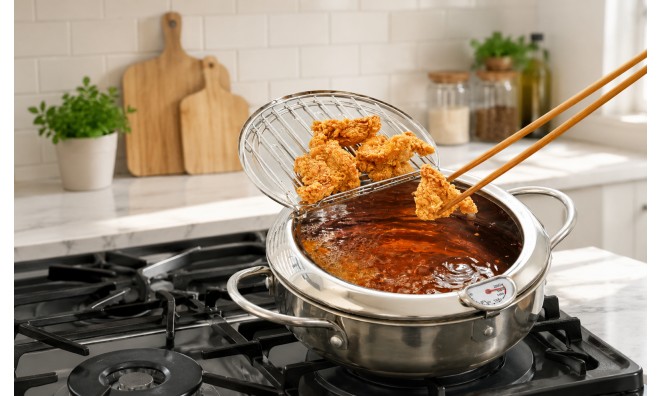 Tempura Olajsütő Hőmérővel