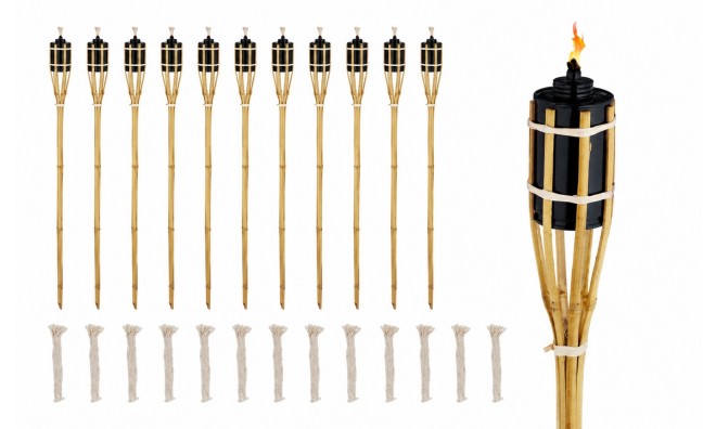 10 db Bambusz fáklya 90 cm-es 4