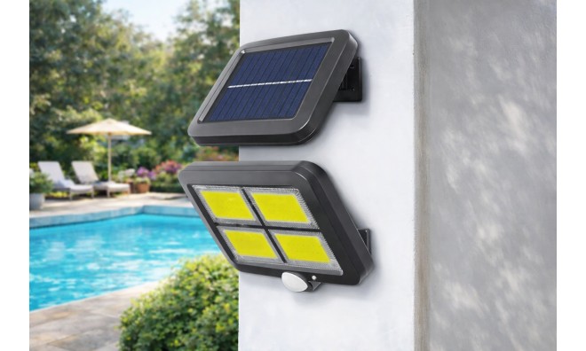 128 LED-es napelemes reflektor 2