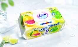 5 x 120 lap Lara Nedves Törlőkendő 